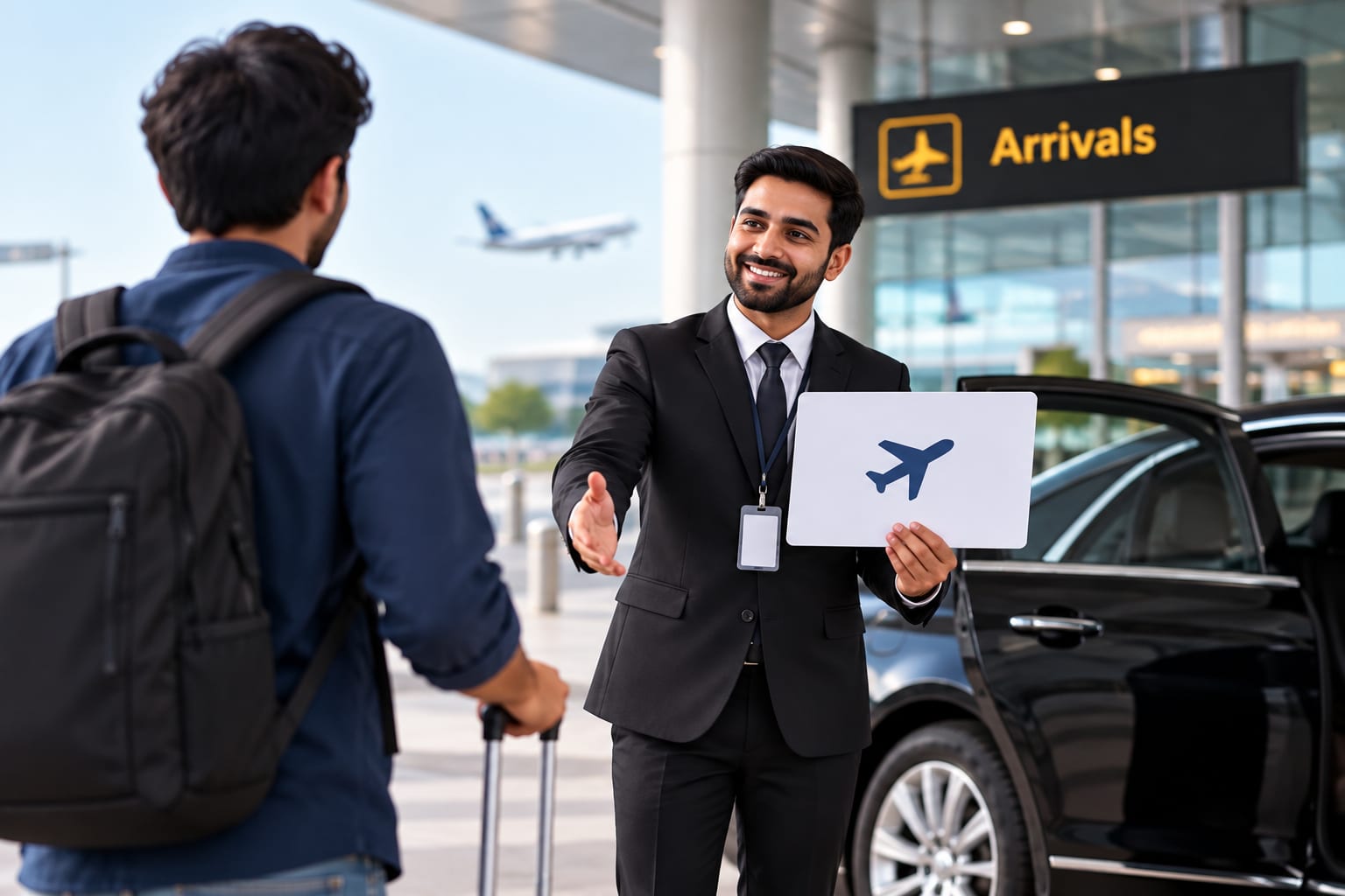 International patient arriving at the airport